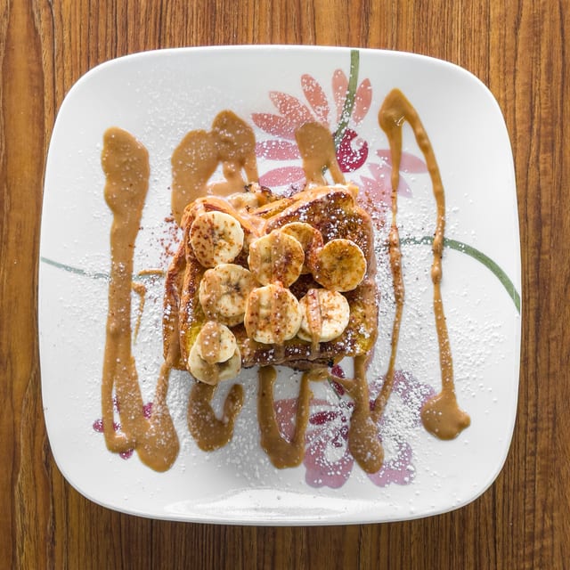 Stuffed French Toast Peanut Butter and Bananas.