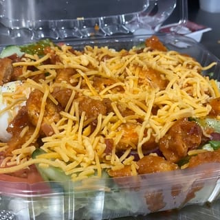 Buffalo Chicken and Bacon Salad