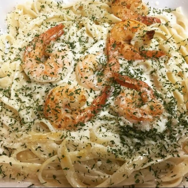 Shrimp Alfredo.