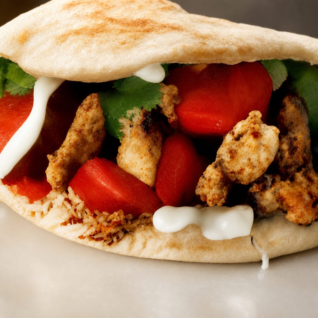 Cajun Chicken Pita.