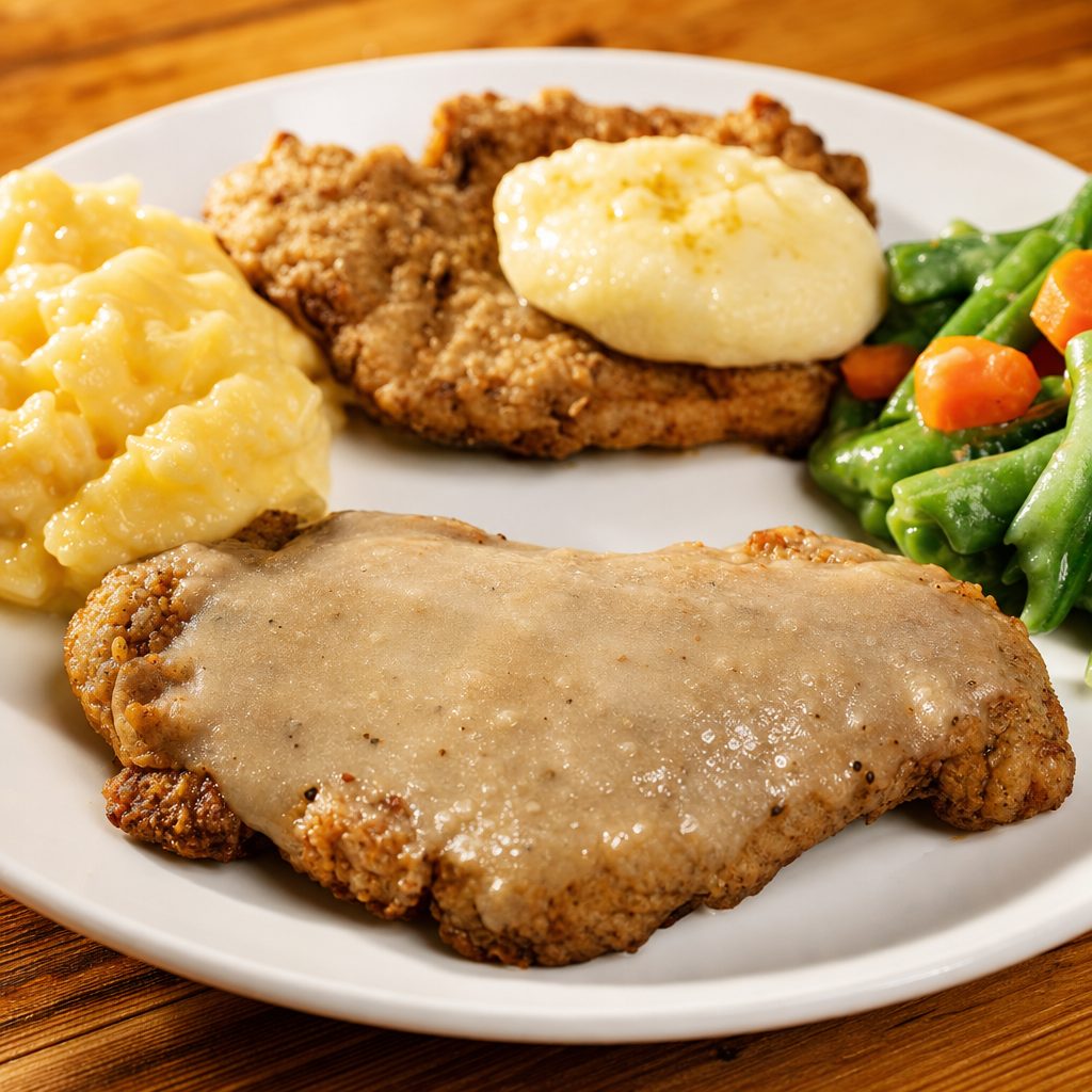 Country-Fried Steak Dinner.
