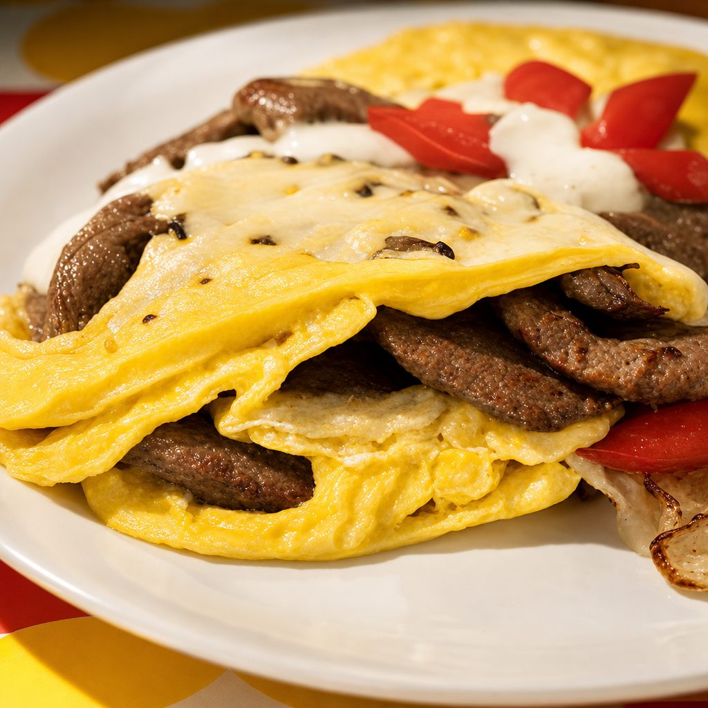 Gyro Omelette.