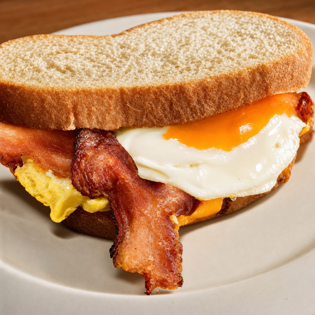 Bacon & Egg Sandwich.