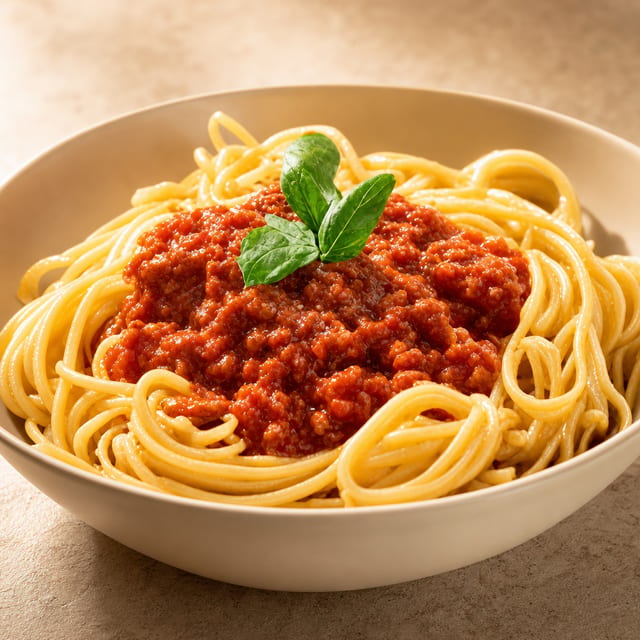 Spaghetti with Marinara.