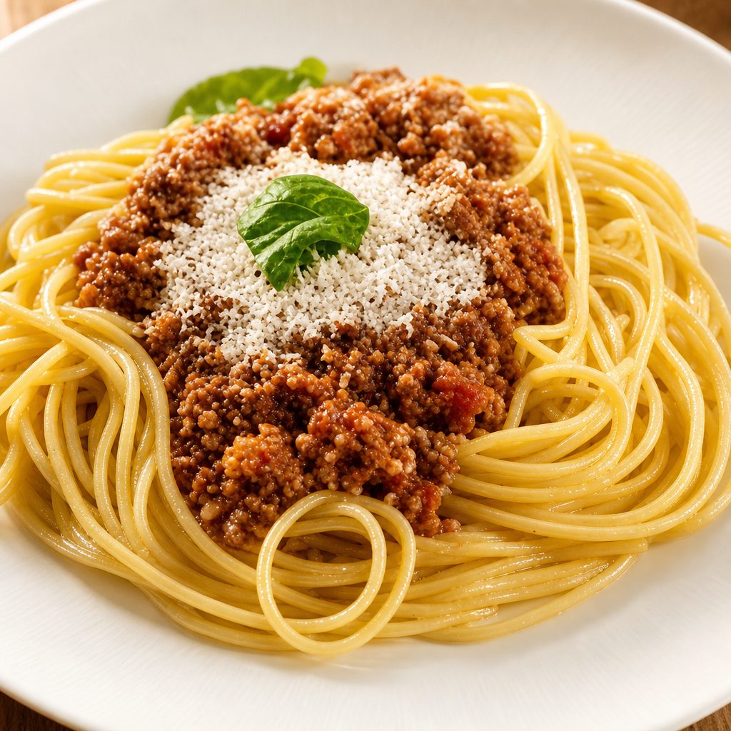 Spaghetti Bolognese.