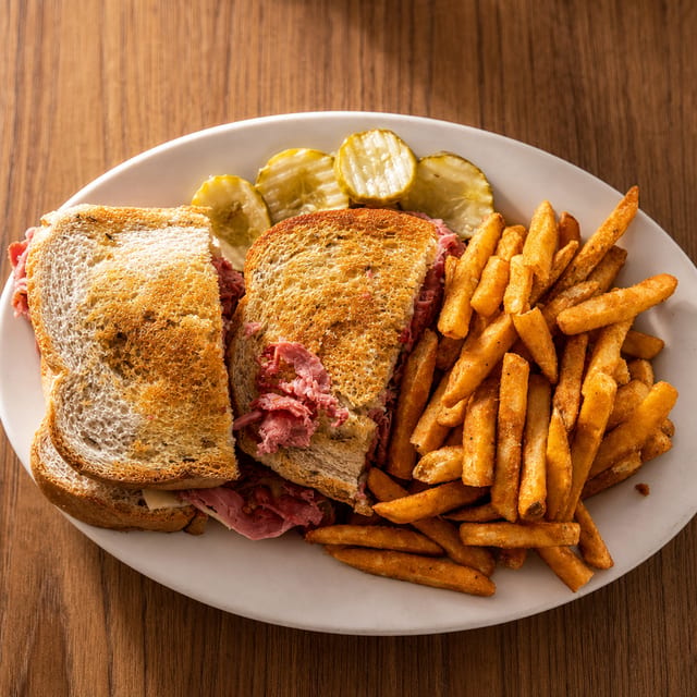 Corned Beef & Swiss on Rye (Half Pound).