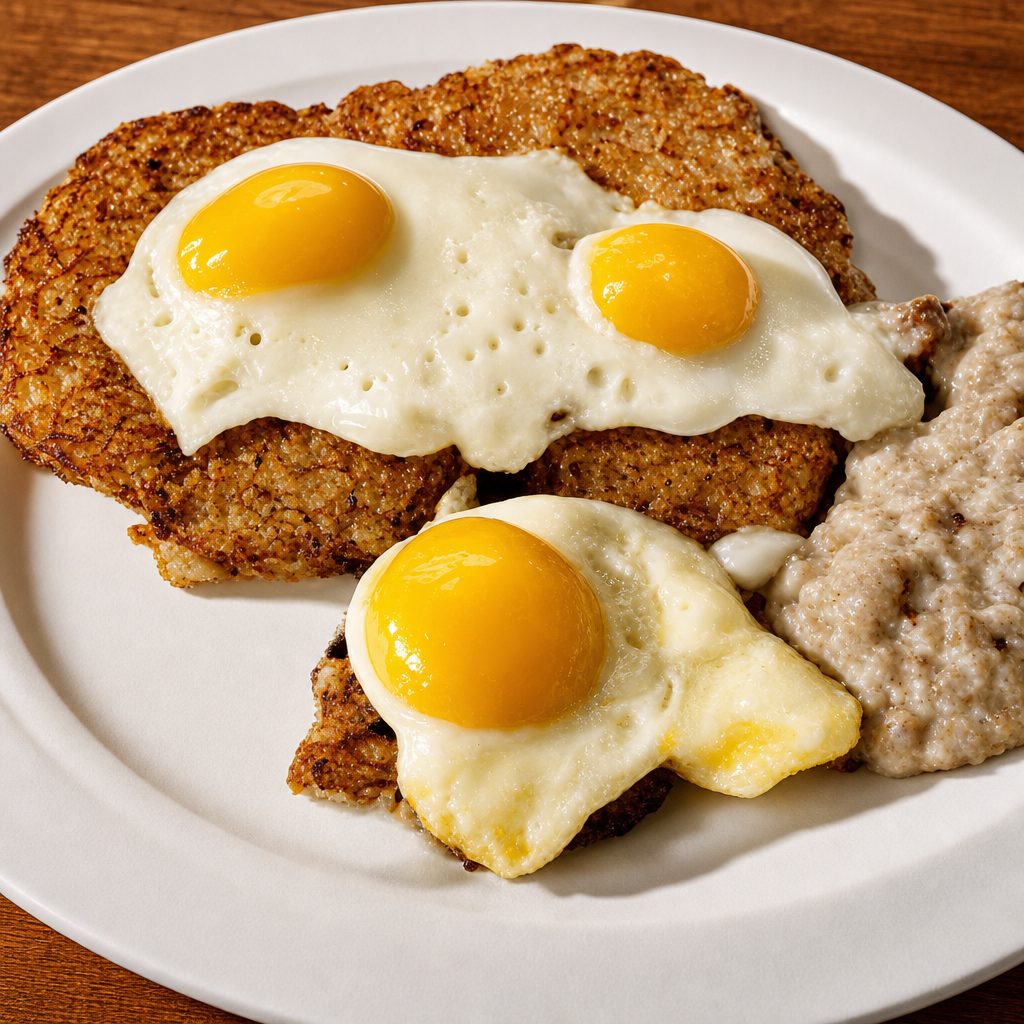 Country-Fried Steak & Eggs.
