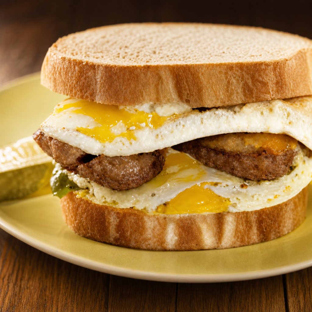 Sausage & Egg Sandwich.