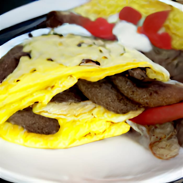 Gyro Omelette.