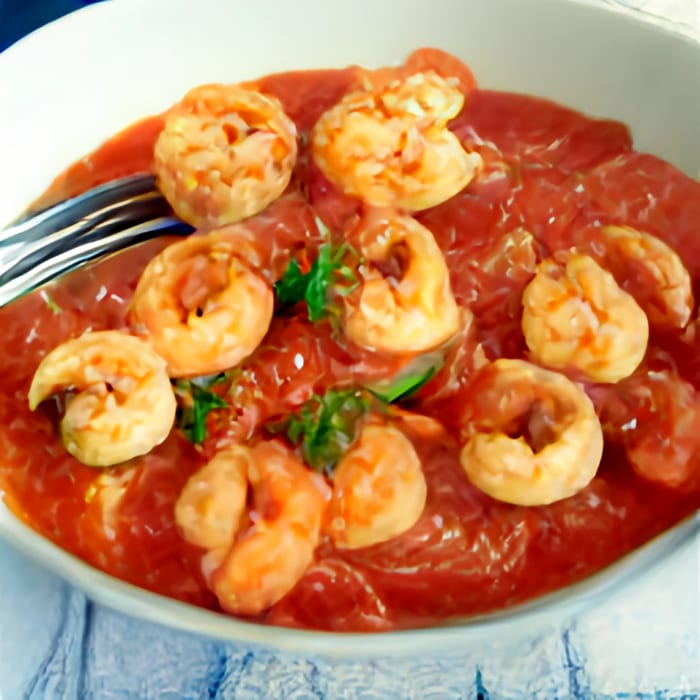 Shrimp Marinara.