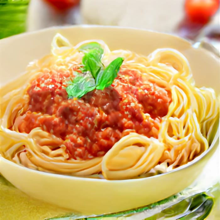 Spaghetti with Marinara.