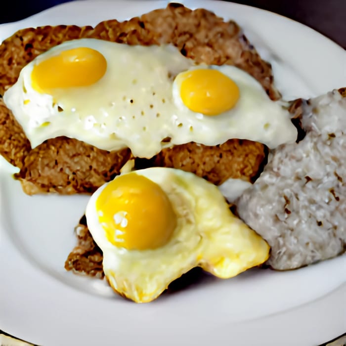 Country-Fried Steak & Eggs.