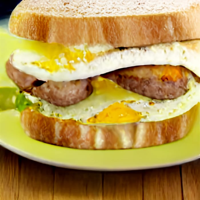 Sausage & Egg Sandwich.