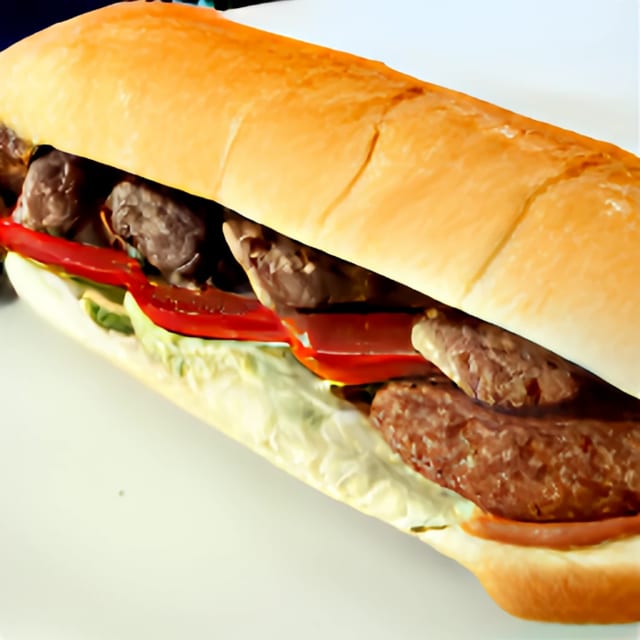 Steak & Swiss Sub.