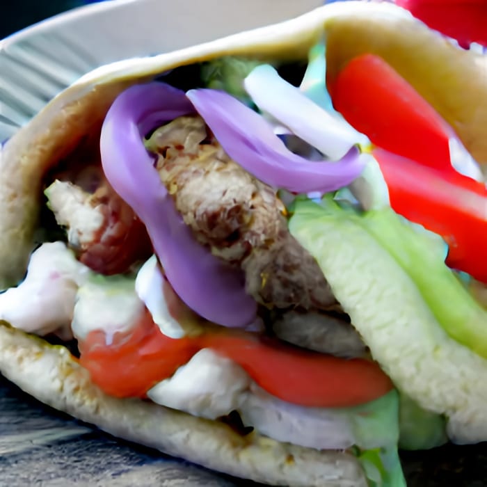 Chicken Gyro Pita.